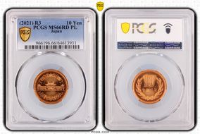 (2021) R3 10 Yen MS66RD PL