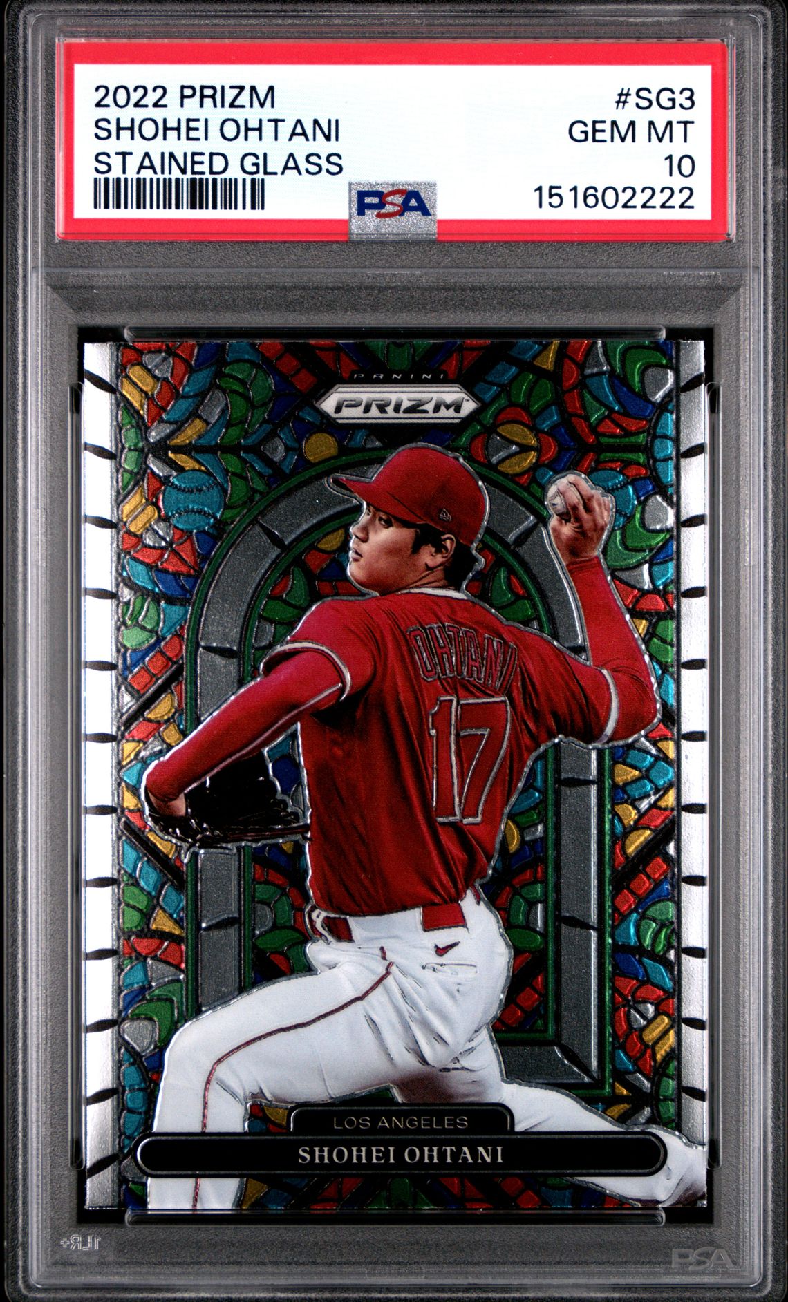 2022 Panini PANINI PRIZM STAINED GLASS #SG3 Shohei Ohtani front