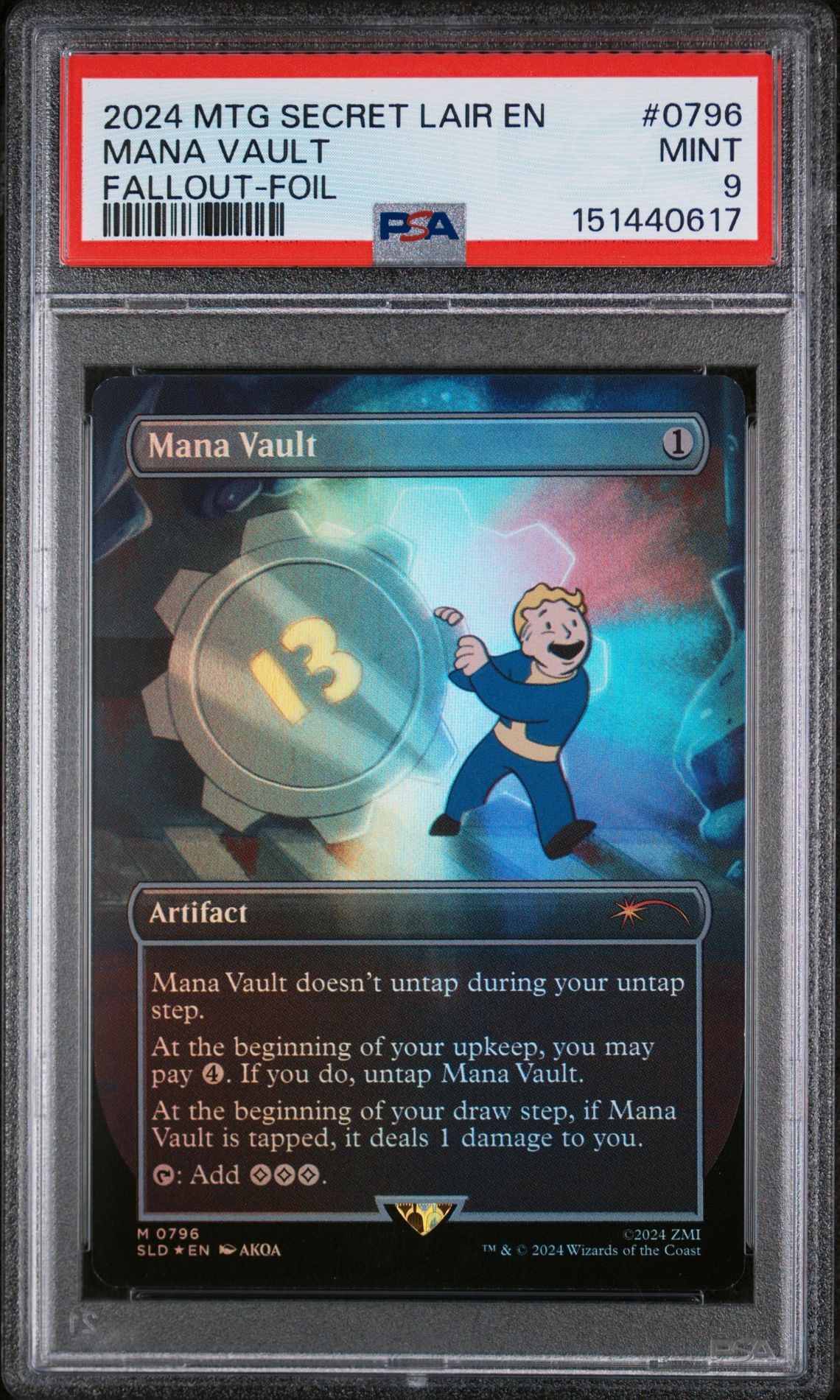 2024 MTG MAGIC THE GATHERING SECRET LAIR DROP FALLOUT-FOIL #0796 Mana Vault front