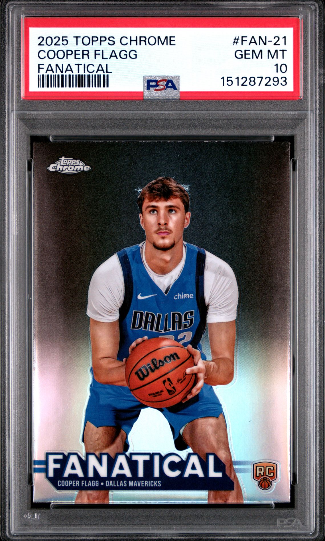 2025 Topps TOPPS CHROME FANATICAL #FAN-21 Cooper Flagg front