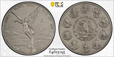 2018-Mo Onza Libertad Ag - Antiqued SP70
