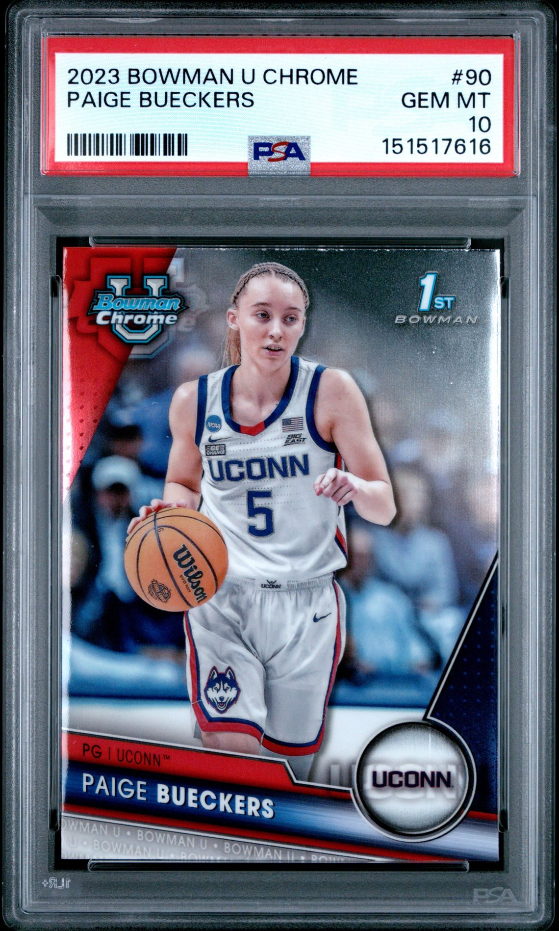 2023 Bowman Bowman University Chrome #90 Paige Bueckers front