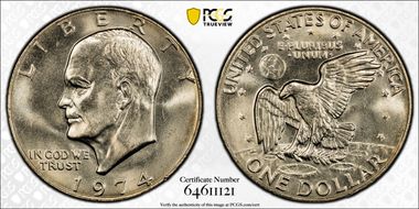 1974 $1 MS63