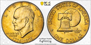 1976 $1 Type 2 MS64