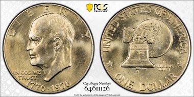 1976-D $1 Type 2 MS65
