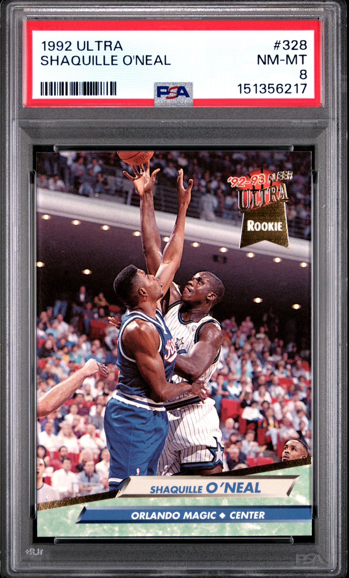 1992 ULTRA #328 Shaquille O'Neal front