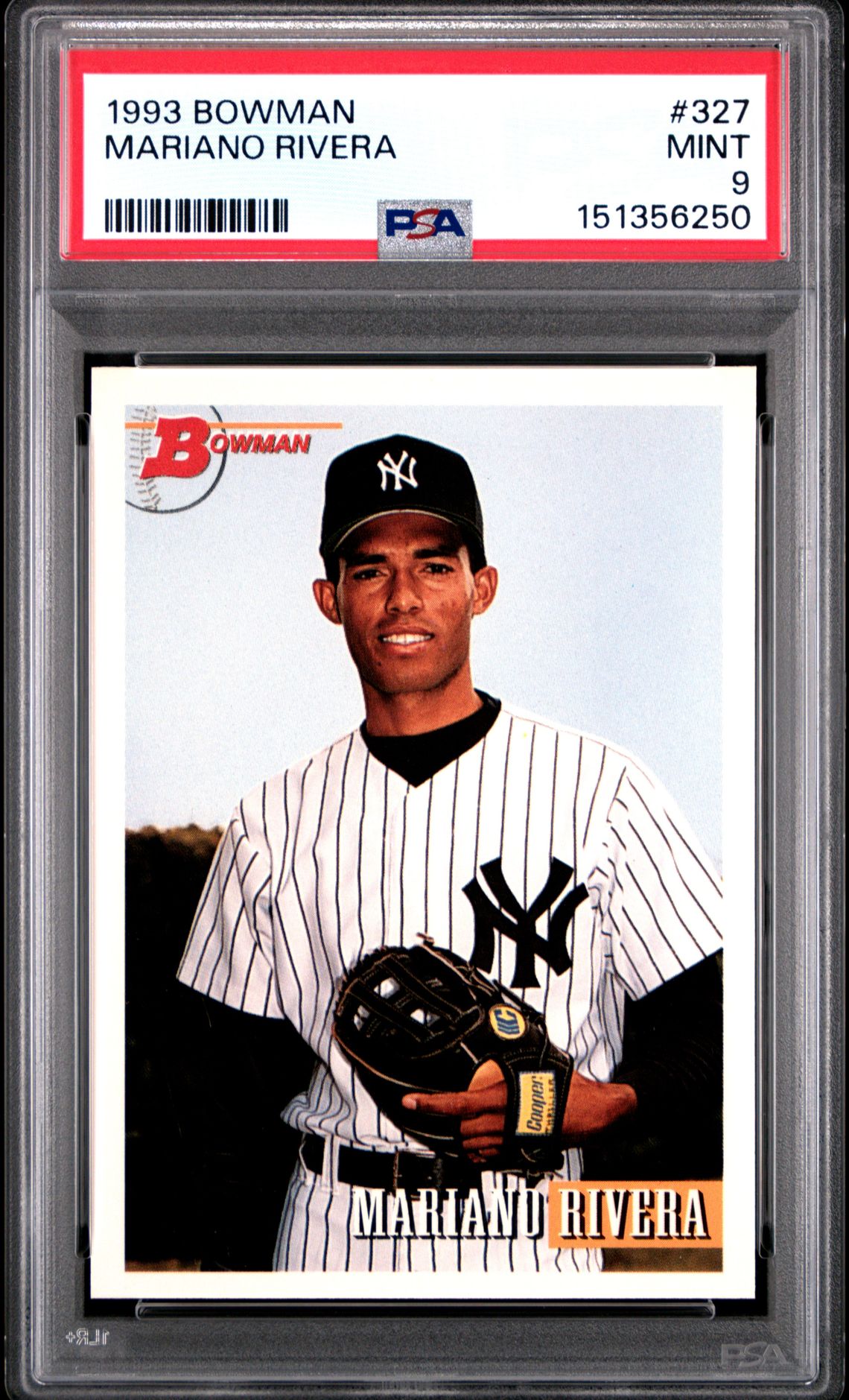 1993 Bowman #327 Mariano Rivera front
