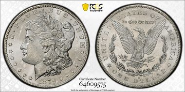 1879-S $1 Reverse of 1878 MS63