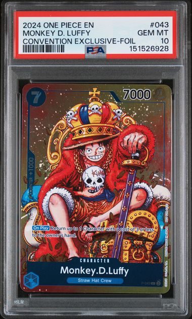 2024 One Piece ONE PIECE PROMOS 2ND ANN TOURNAMENT-PRTCPTN #043 Monkey D. Luffy front