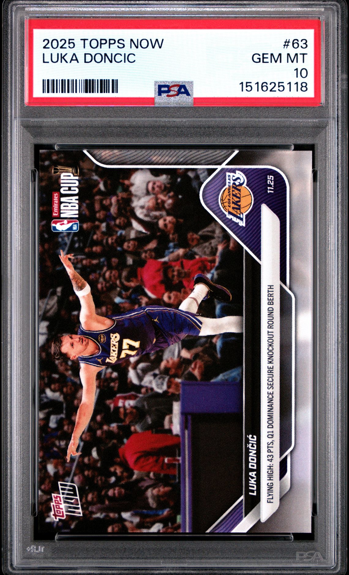 2025 Topps TOPPS FINEST HEADLINERS #H-4 Luka Doncic front