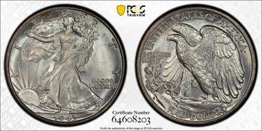 1943-S 50C MS67