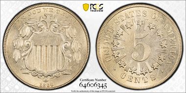 1866 5C MS65+