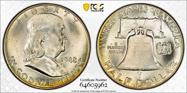 1948 50C MS66FBL