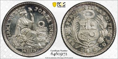 1916-FG 1/2 Din KM-206.2 MS67