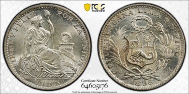 1896-F Dinero KM-204.2 MS65
