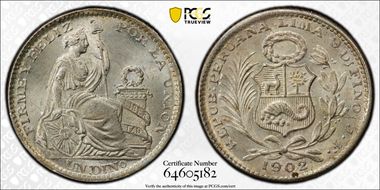 1902/892-JF Dinero KM-204.2 MS66
