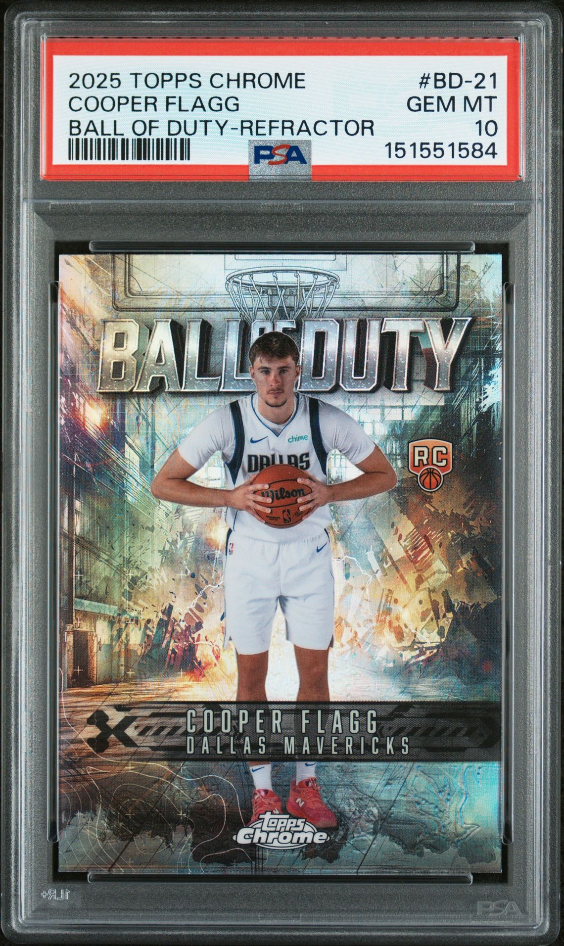 2025 Topps TOPPS CHROME BALL OF DUTY REFRACTOR #BD-21 Cooper Flagg front