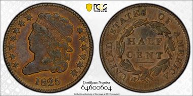1825 1/2C C-2 AU53BN
