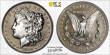 2024-S $1 Morgan Dollar Rev PR Two-Coin Reverse Proof Set PR69