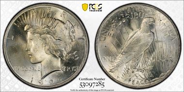 1922 $1 MS66