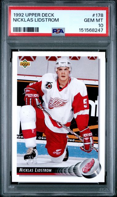 1992 Upper Deck Red #178 Nicklas Lidstrom front