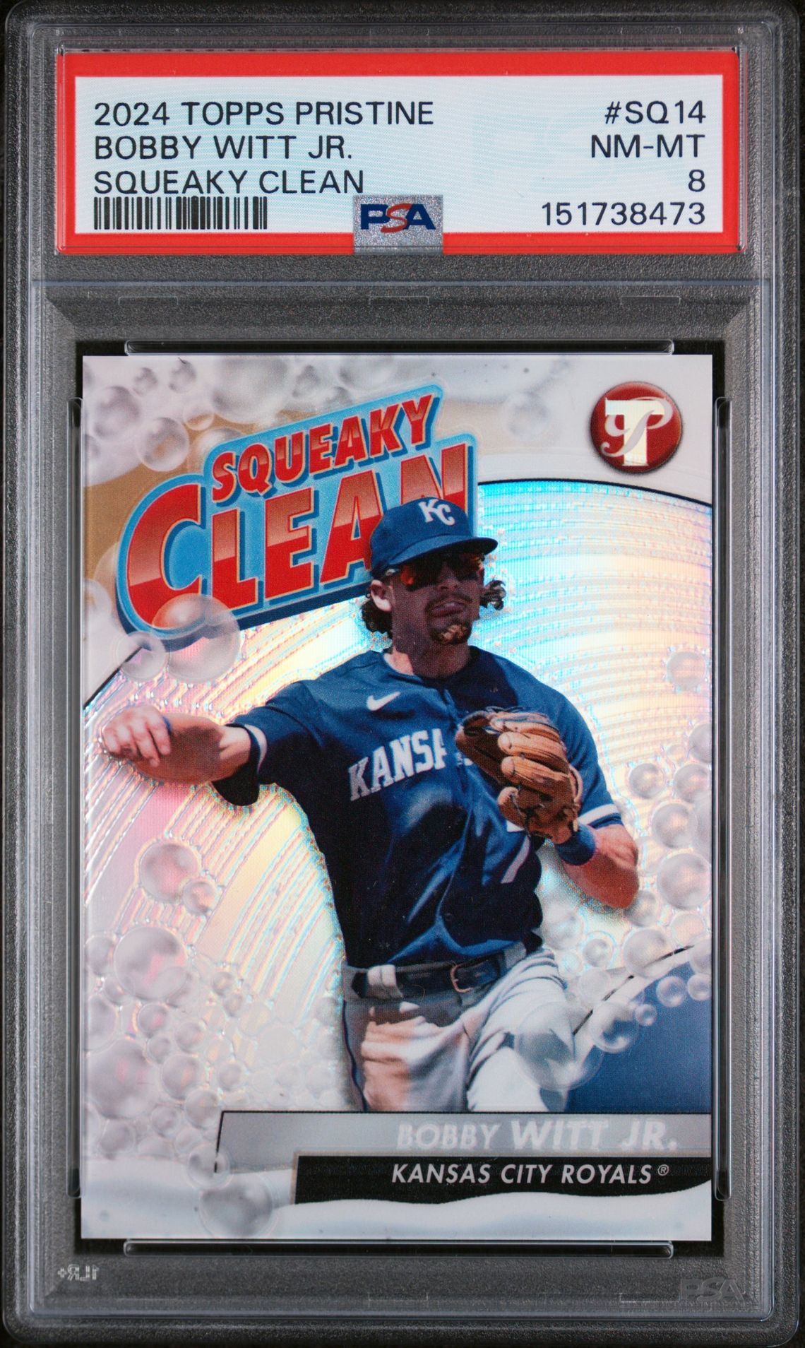 2024 Topps TOPPS PRISTINE SQUEAKY CLEAN #SQ14 Bobby Witt Jr. front