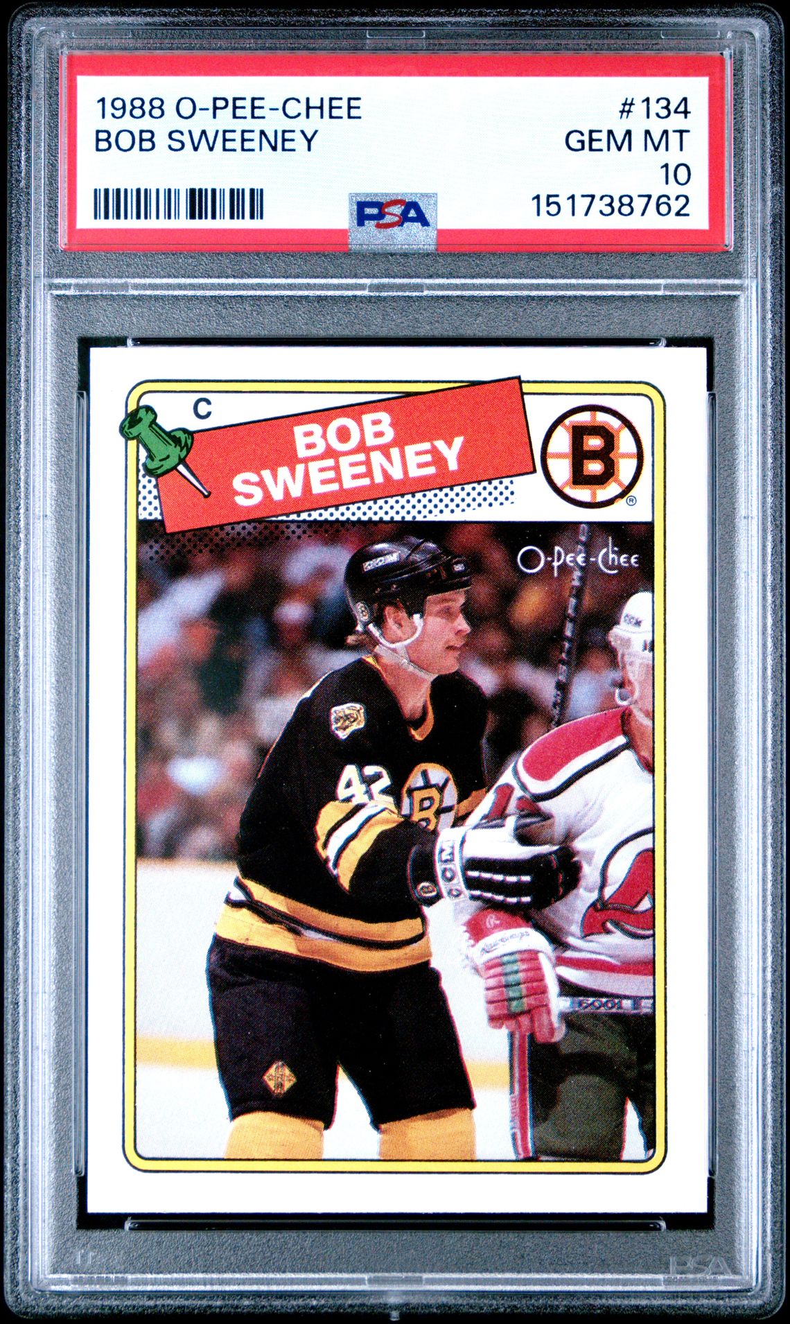 1988 Upper Deck O-PEE-CHEE #134 Bob Sweeney front