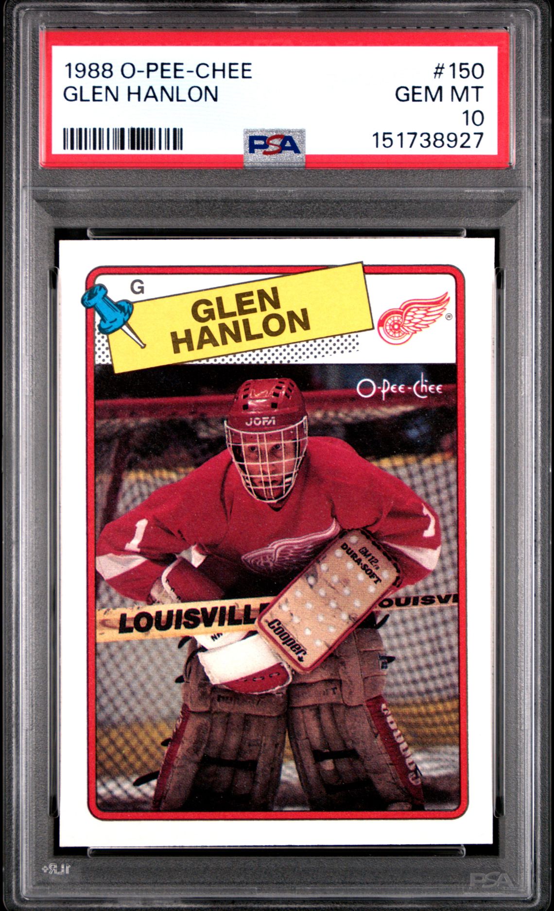1988 Upper Deck O-PEE-CHEE Red #150 Glen Hanlon front