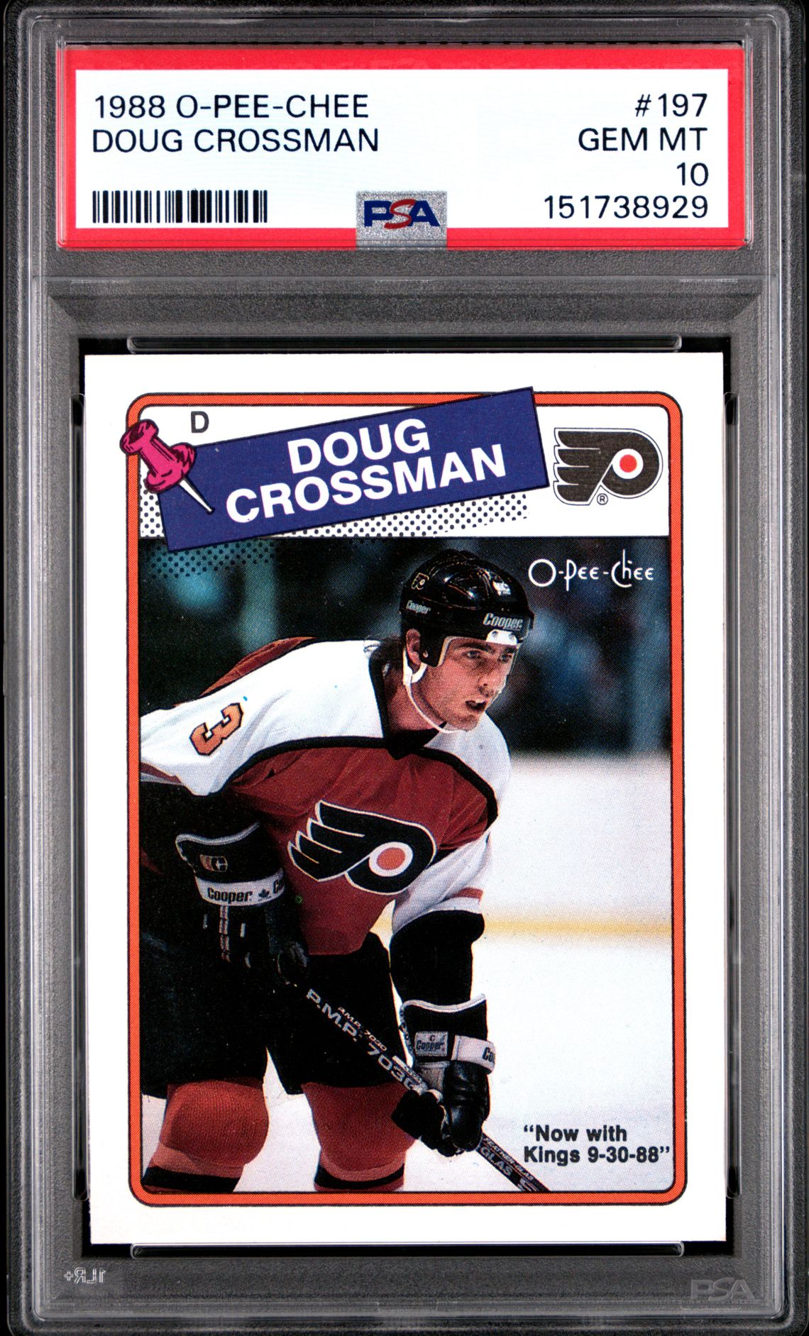 1988 Upper Deck O-PEE-CHEE #197 Doug Crossman front