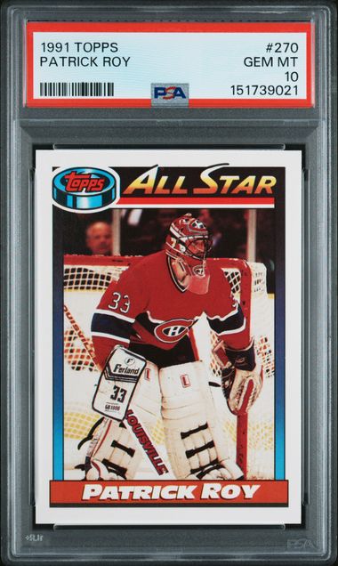 1991 Topps #270 Patrick Roy front