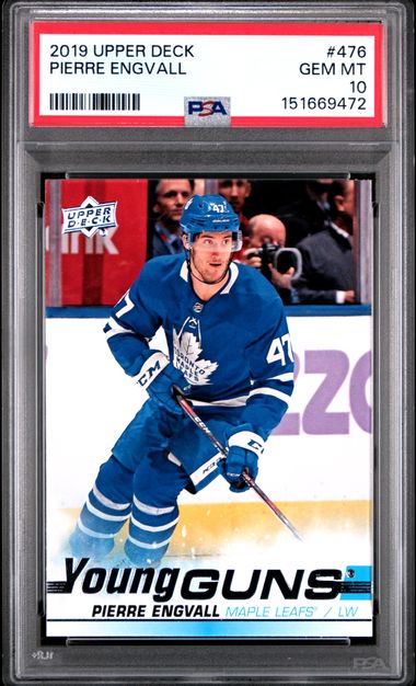2019 Upper Deck Young Guns #476 Pierre Engvall Maple front
