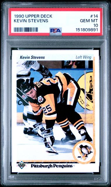 1990 Upper Deck #14 Kevin Stevens front