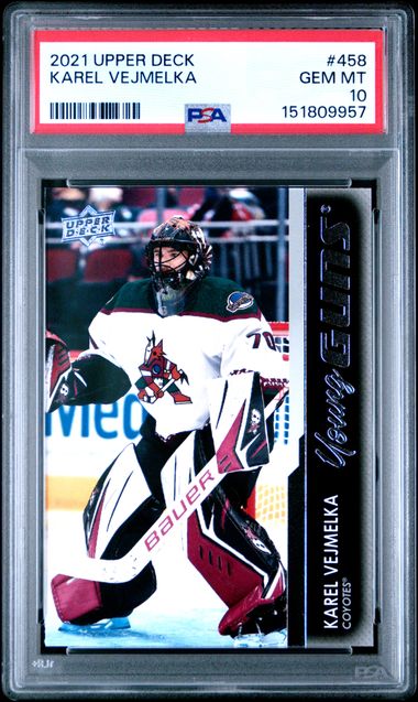 2021 Upper Deck Young Guns #458 Karel Vejmelka front