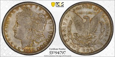 1878 7/8TF $1 VAM 36 MS62