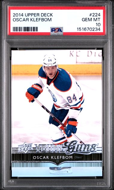2014 Upper Deck Young Guns #224 Oscar Klefbom front