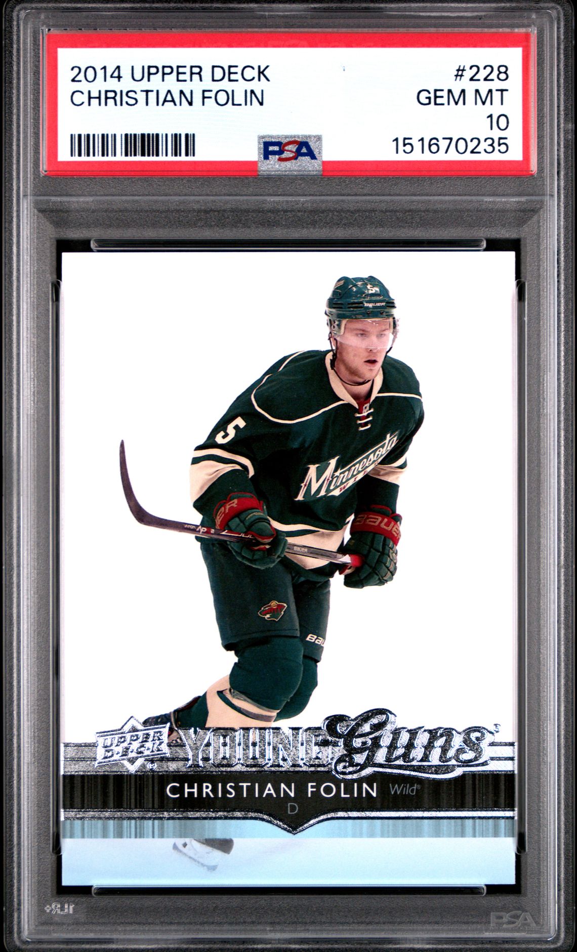 2014 Upper Deck UPPER DECK #228 Christian Folin front