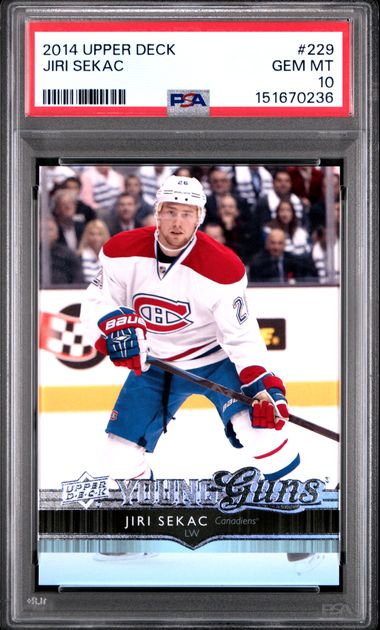 2014 Upper Deck Young Guns #229 Jiri Sekac front