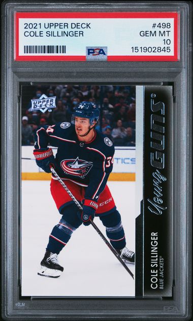 2021 Upper Deck Young Guns #498 Cole Sillinger front