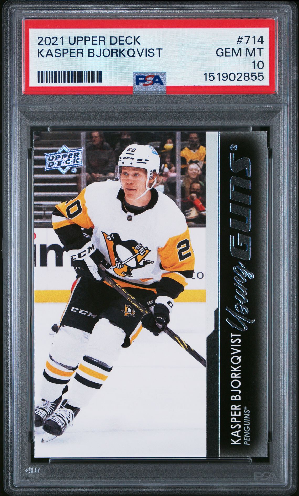 2021 Upper Deck Young Guns #714 Kasper Bjorkqvist front