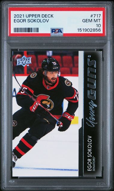 2021 Upper Deck Young Guns #717 Egor Sokolov front