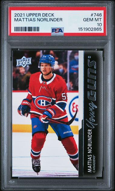 2021 Upper Deck Young Guns #746 Mattias Norlinder front