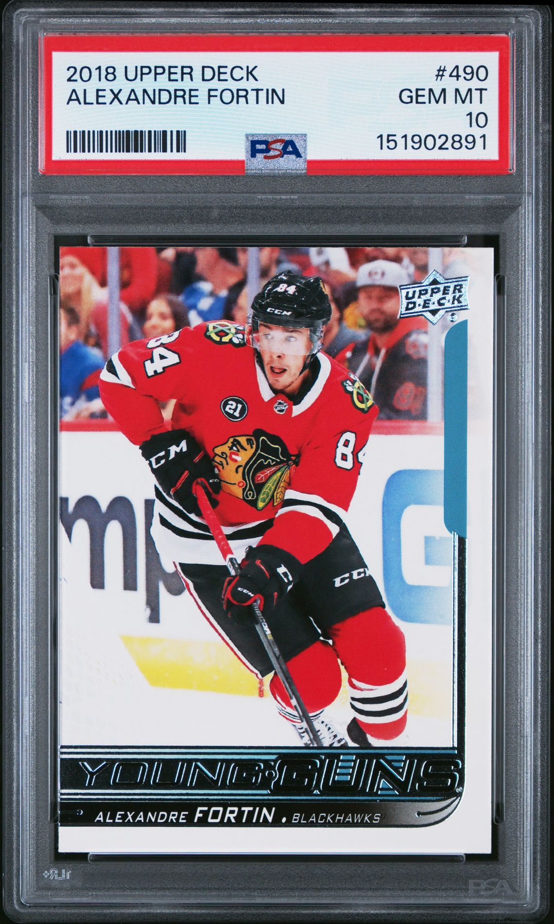 2018 Upper Deck UPPER DECK #490 Alexandre Fortin front
