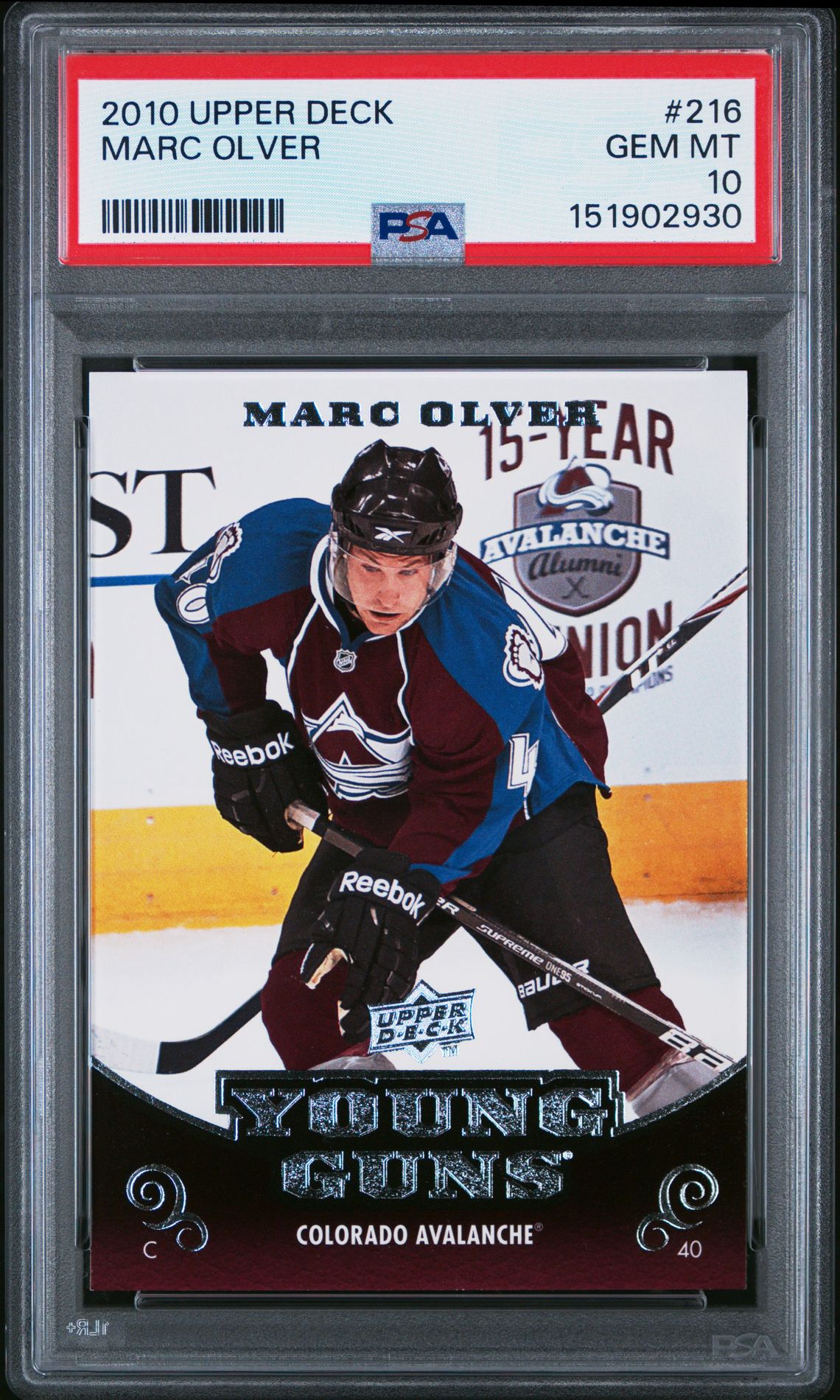 2010 Upper Deck Young Guns #216 Marc Olver front