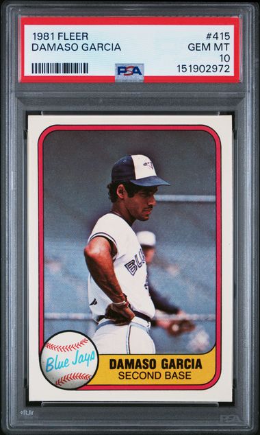 1981 Fleer Blue #415 Garcia front
