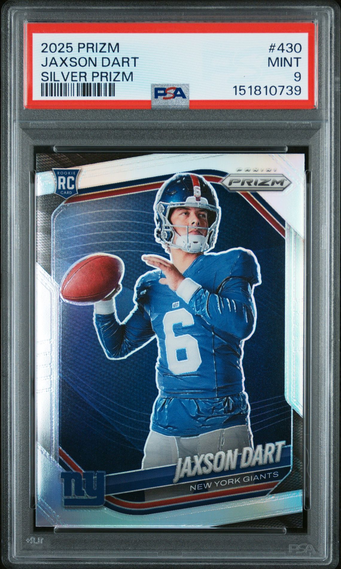 2025 Panini PANINI PRIZM SILVER PRIZM #430 Jaxson Dart front