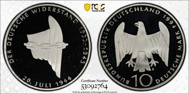 1994-A 10 Mk Attempt on Hitler PR68DCAM