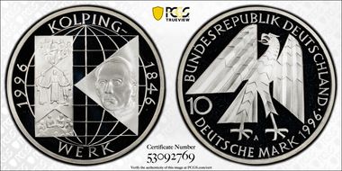 1996-A 10 Mk Kolpingwerk PR68DCAM