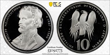 1997-G 10 Mk Melanchthon PR68DCAM