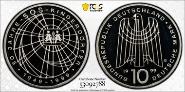 1999-G 10 Mk SOS - Kinderdorfer PR69DCAM