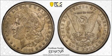 1889-S $1 AU58